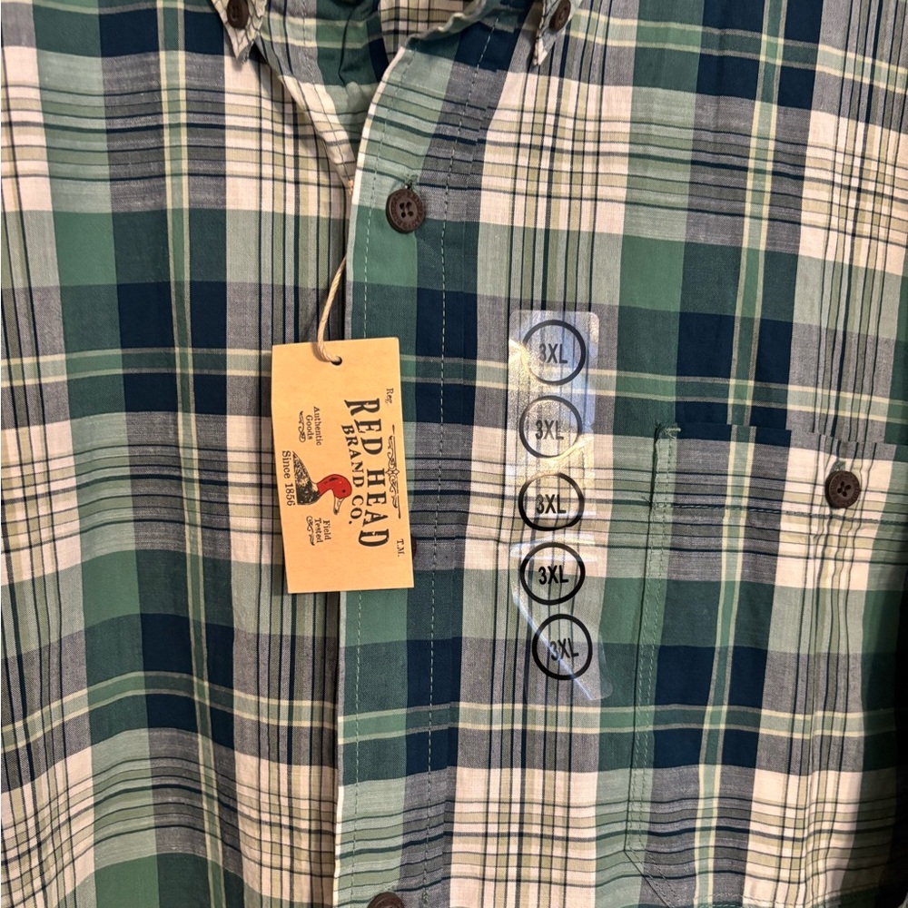 Red Head button down - Picture 2 of 2